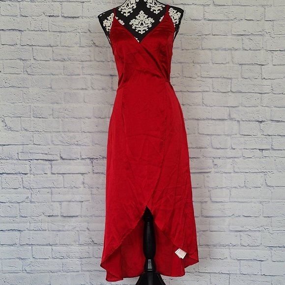Somedays Lovin Evening Sun Wrap Dress in Red Size XS - Picture 12 of 12
